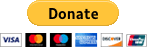 Icon of a Donate Button with credit card company logos and branding: Visa, MasterCard, American Express, Discover and 1 other.