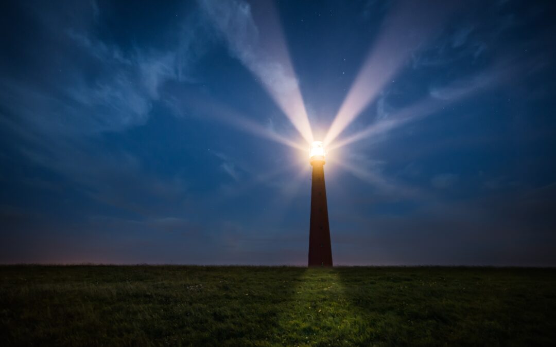 Lit beacon, lighthouse